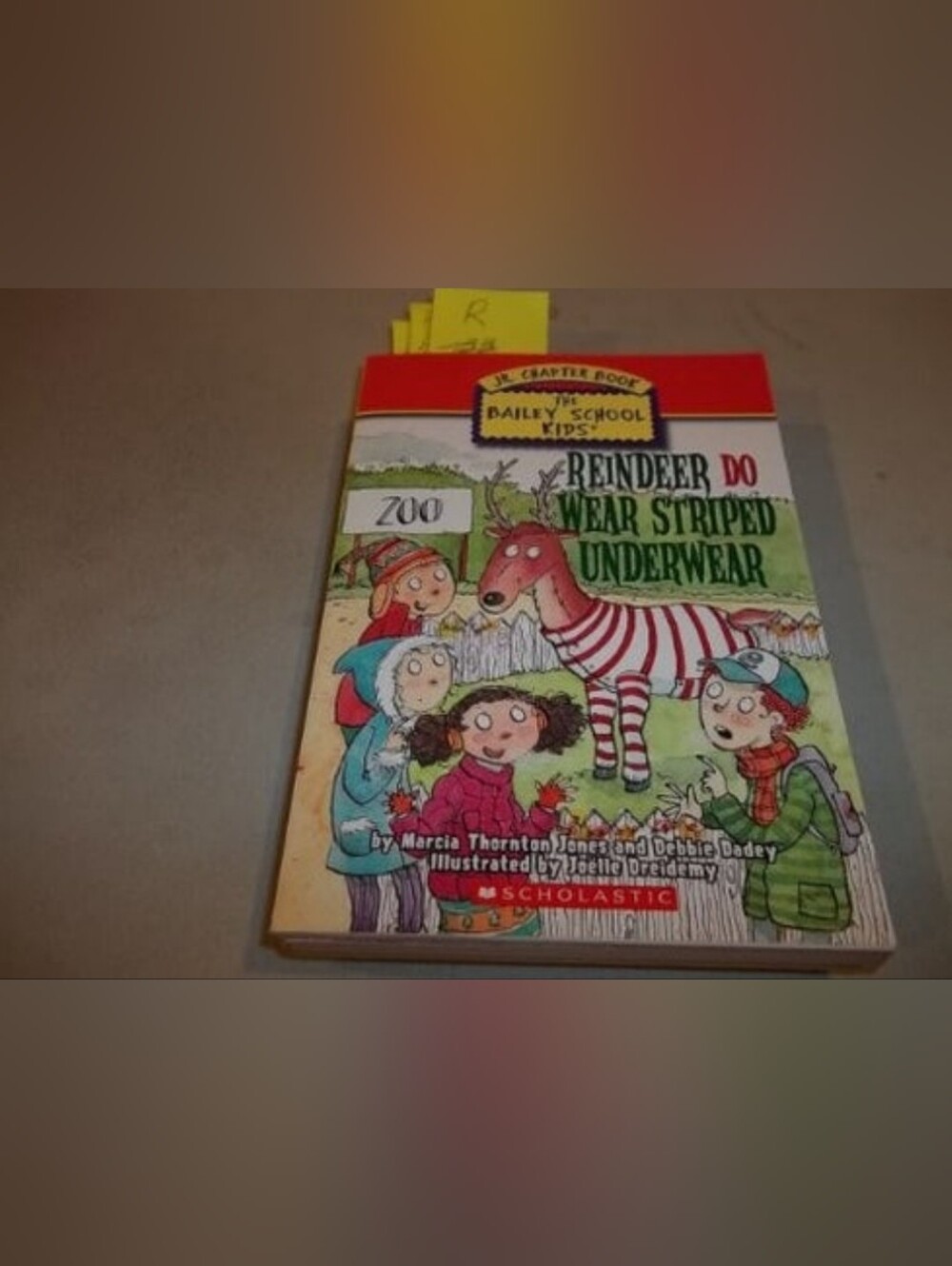 Reindeer Do Wear Striped Underwear by Marcia Jones Debbie Dadey Scholastic PB